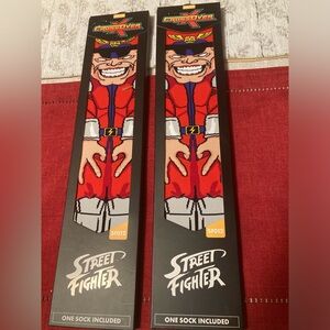M. Bison Street Fighter socks.